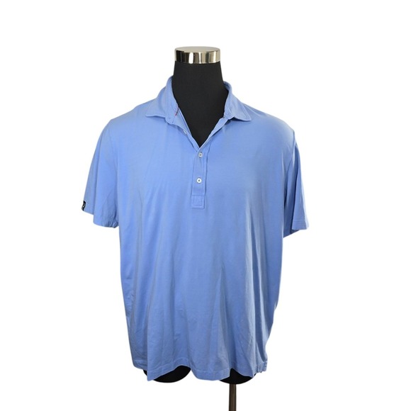 POLO GOLF Ralph Lauren Mens XL Stretch Lisle Light Blue Short Sleeve Polo‎ Shirt - Picture 1 of 14